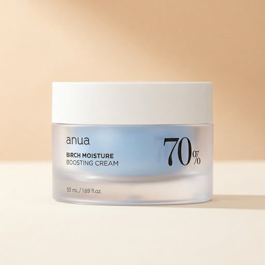 Успокаивающий крем с берёзовым соком Anua Birch 70% Boosting Cream Moisture — фото 1