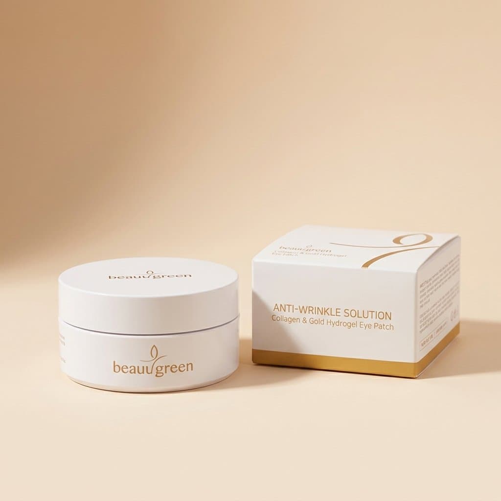 Гидрогелевые патчи для глаз с коллагеном и коллоидным золотом BeauuGreen (30пар) — фото 1