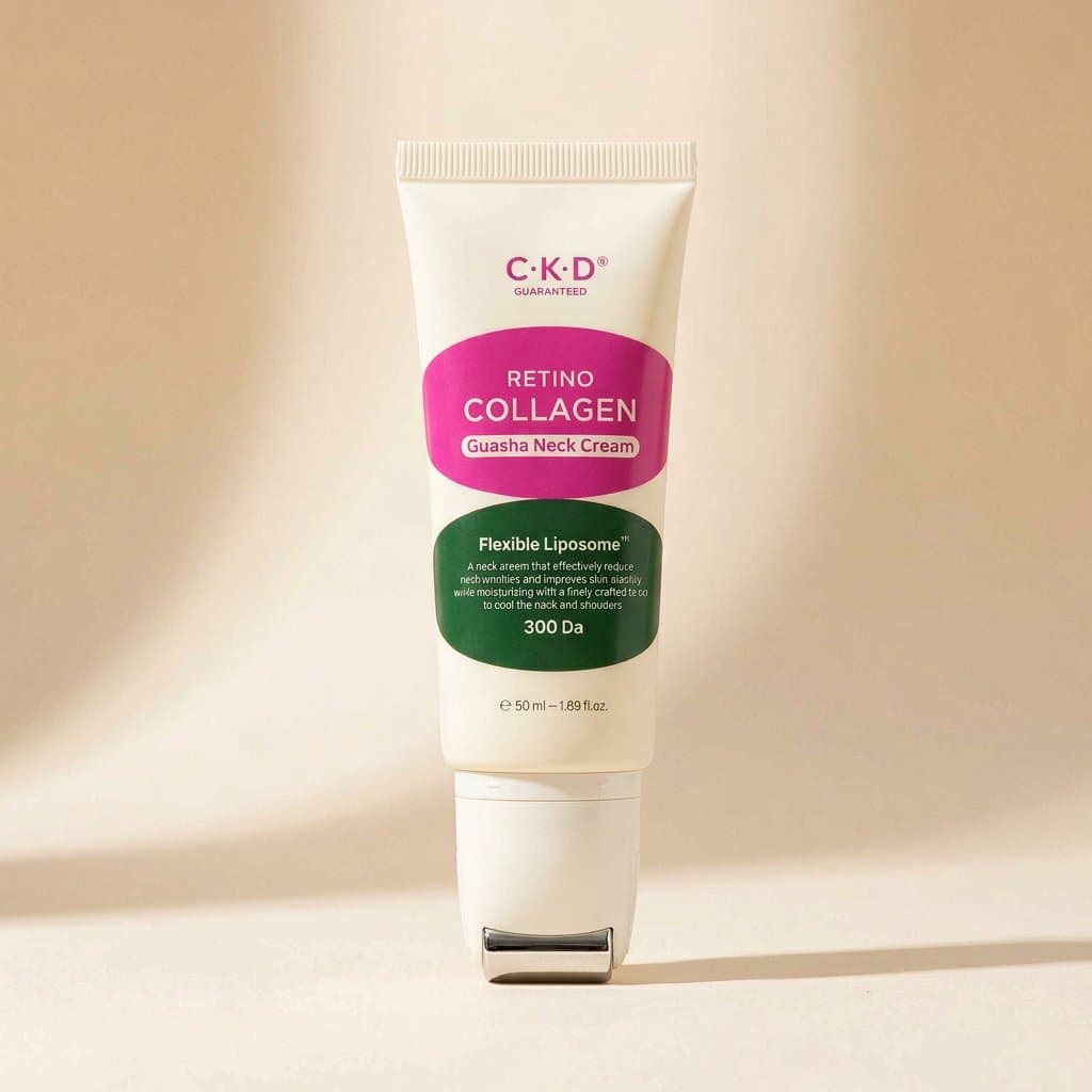 Омолаживающий роликовый крем для шеи CKD Retino Collagen Small Molecule 300 Guasha Neck Cream 50 мл — фото 1
