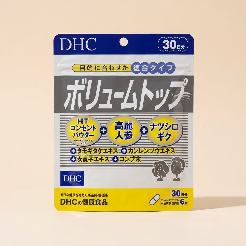 Комплекс для роста и густоты волос DHC Volume Top на 30 дн — фото 1