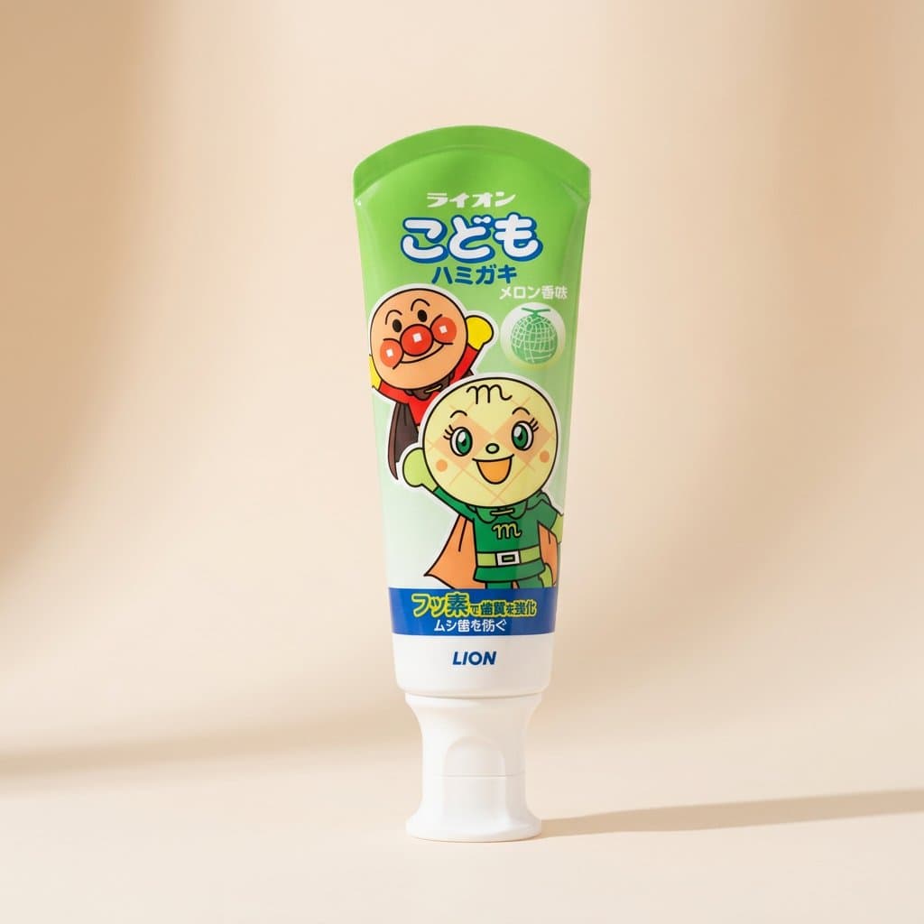 Lion Детская зубная паста слабообразивная, со вкусом дыни, с 3 лет 40 гр. Япония — фото 1