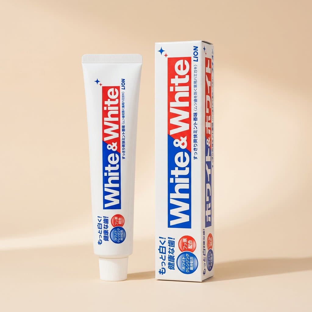 LION White and White Зубная паста отбеливающая 150гр — фото 1