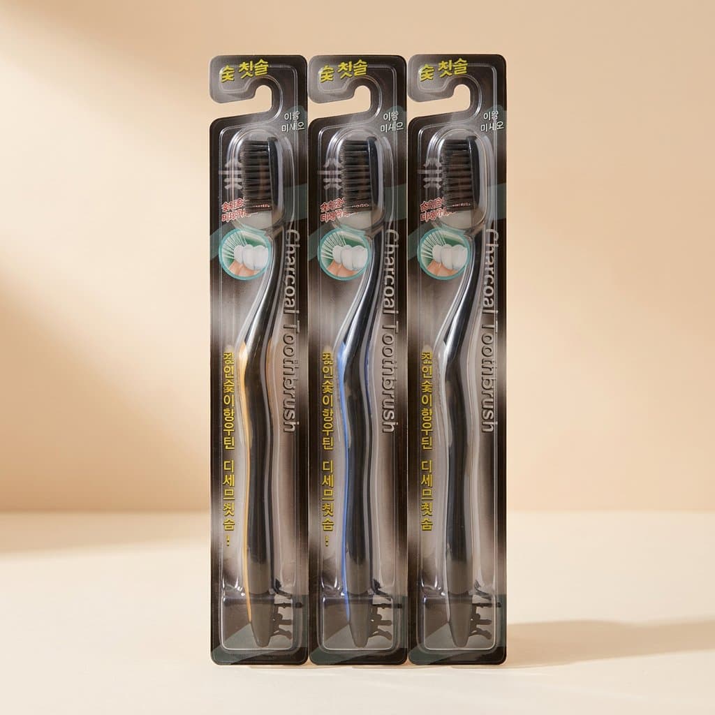 Зубная щётка с углем Mashimaro Ion Ag Toothbrush (1 шт) — фото 1