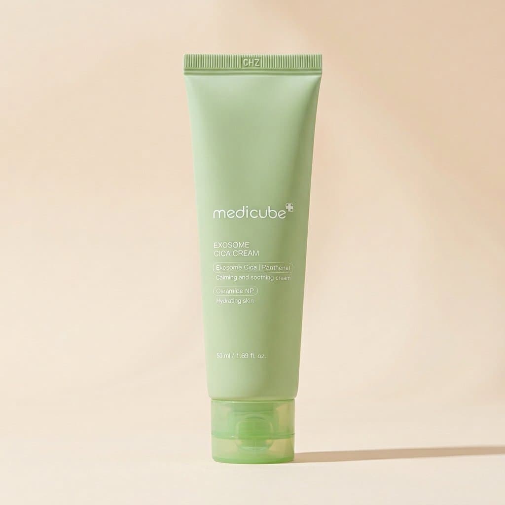 Лёгкий успокаивающий крем с центеллой medicube Exosome Cica Cream, 50 мл — фото 1