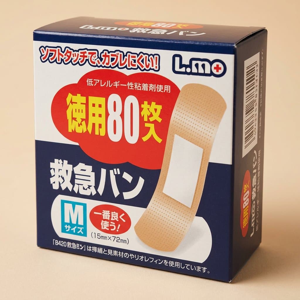 Пластырь для ран L.mo Soft Touch M (80 шт, 19×72 мм) — фото 1