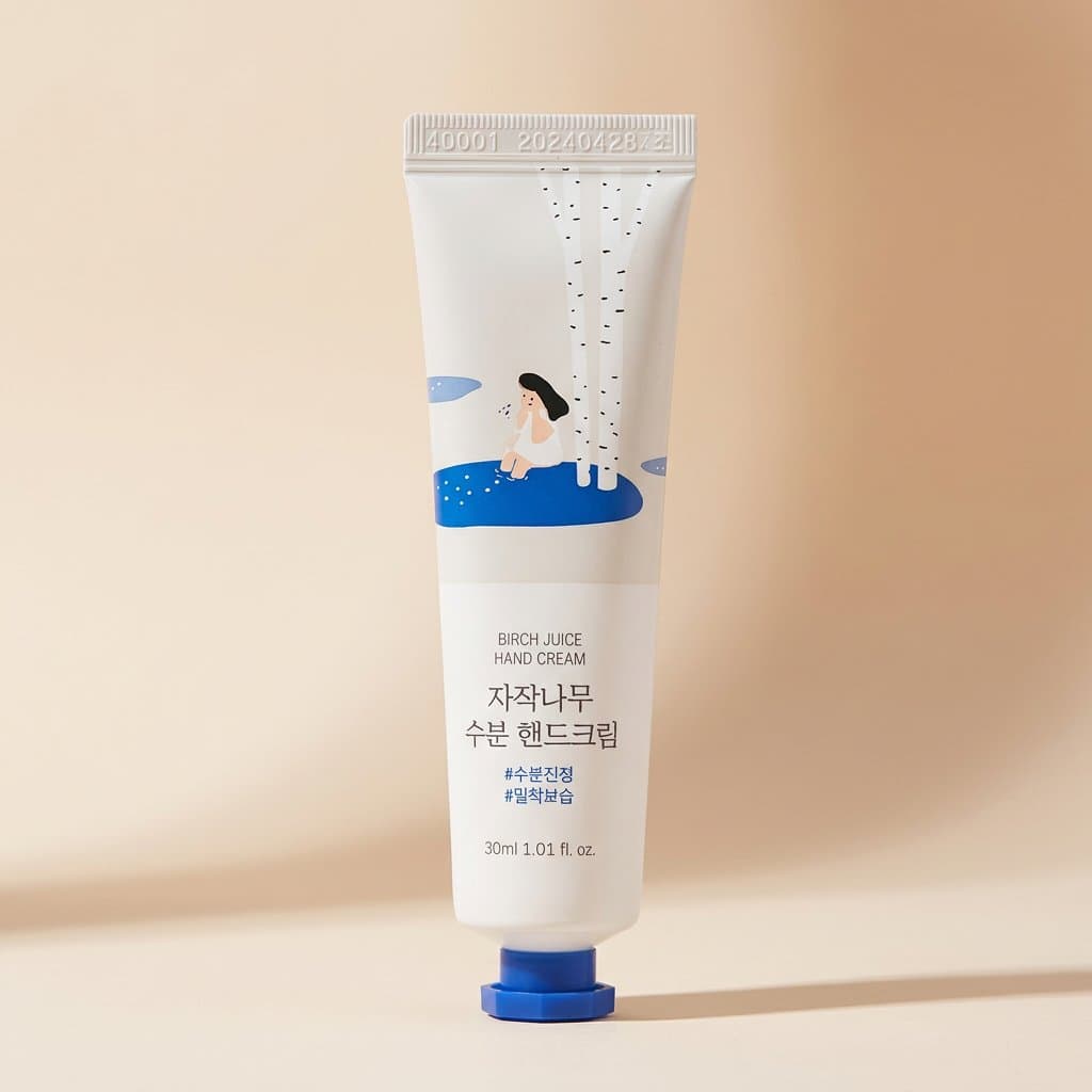Увлажняющий крем для рук с берёзовым соком Round Lab Birch Juice Hand Cream, 30 мл — фото 1