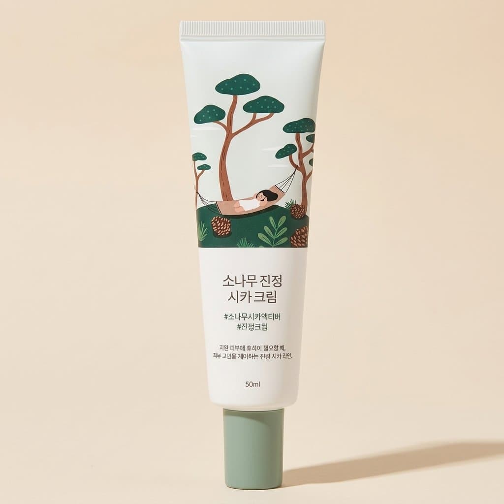 Крем с экстрактами сосны и центеллы для проблемной кожи Round Lab 50мл — фото 1