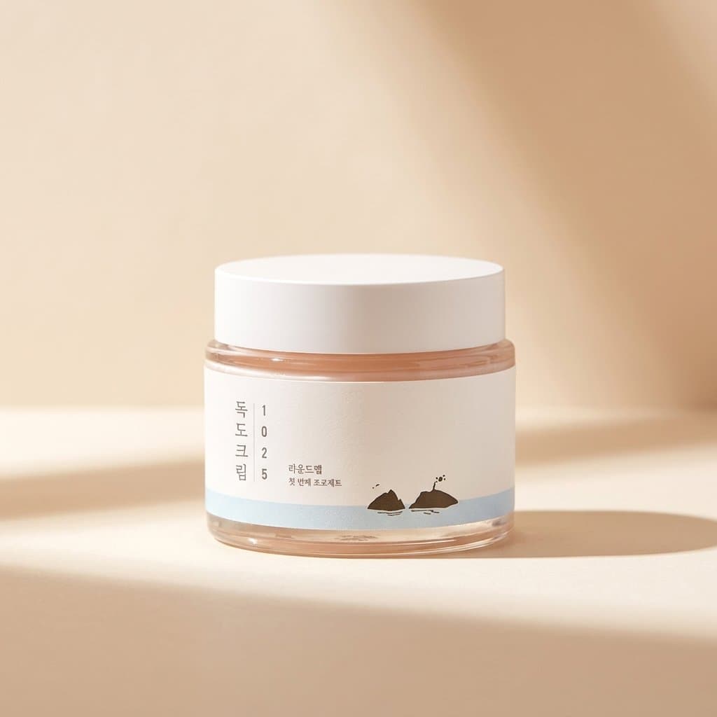 Лёгкий увлажняющий крем с комплексом минералов Round Lab 80мл — фото 1