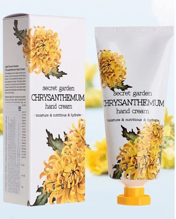 JIGOTT Secret Garden Chrysanthemum Hand Cream — крем для рук с экстрактом хризантемы., 100 мл