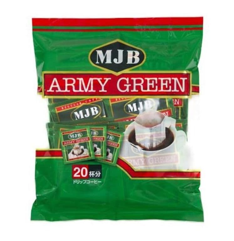 MJB Army Green DP Coffee Молотый кофе в дрип-пакетах,  20 шт