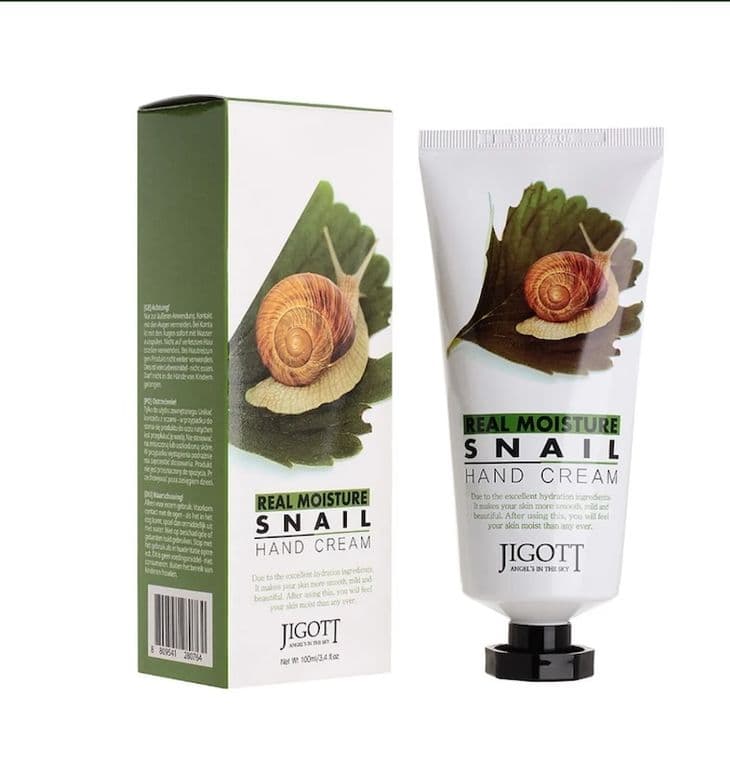 Jigott Real Moisture Snail Hand Cream Крем для рук с муцином улитки Увлажняющий 100мл