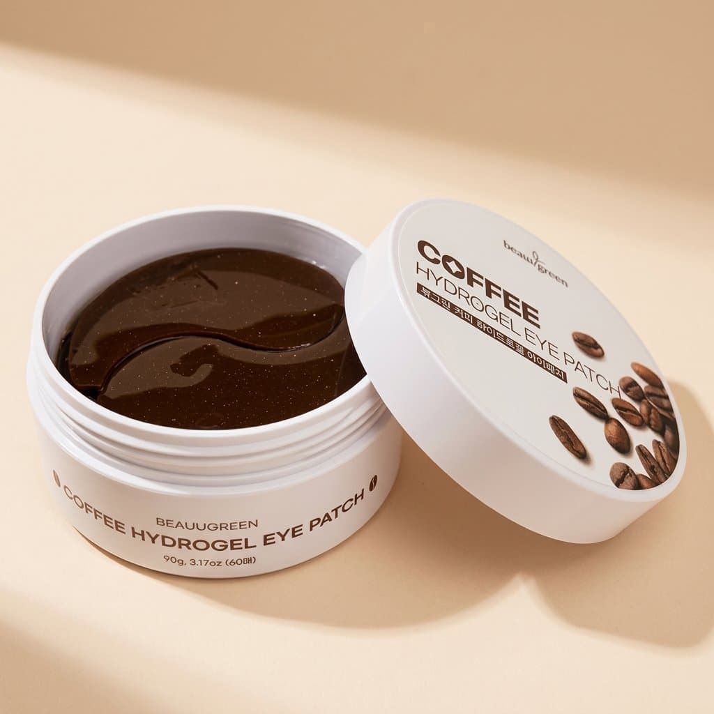 Тонизирующие гидрогелевые патчи с кофеином BeauGreen Coffee Hydrogel Eye Patch Объем: 30 пар — фото 1
