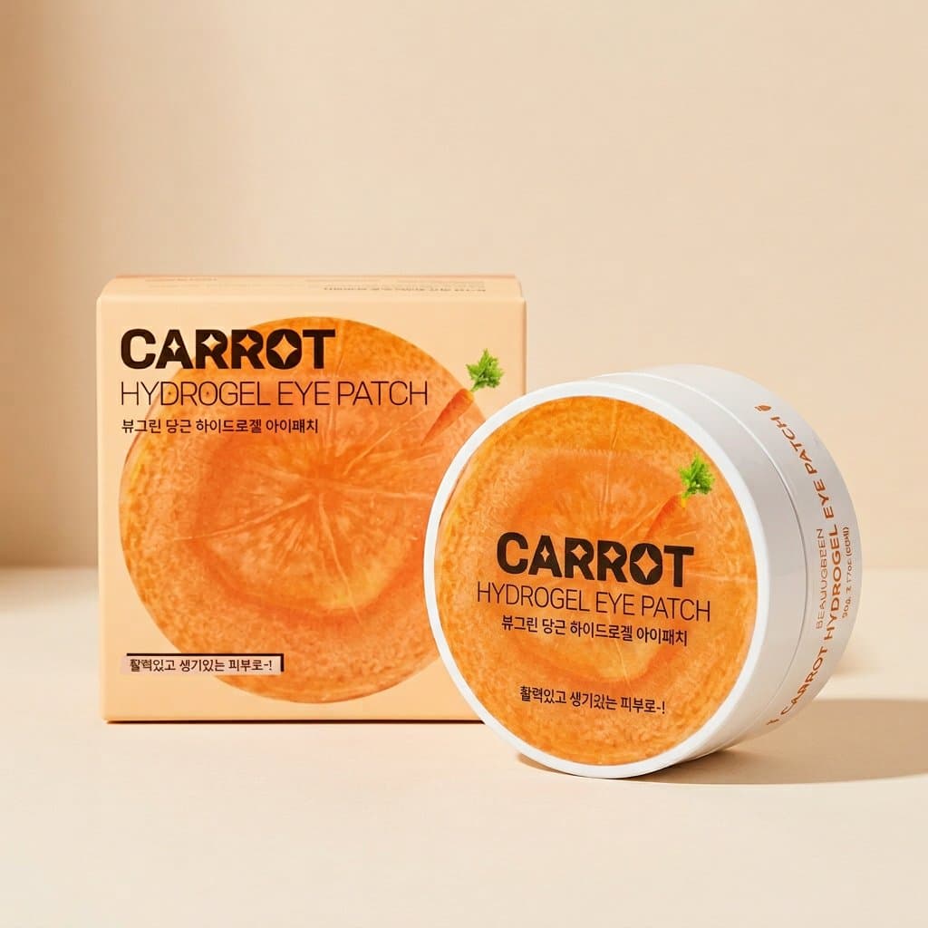 Антиоксидантные гидрогелевые патчи с морковью Beauugreen Carrot Hydrogel Eye Patch 60шт. — фото 1