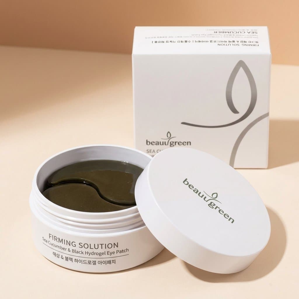 Гидрогелевые патчи для глаз с морским огурцом BeauuGreen (60шт) — фото 1