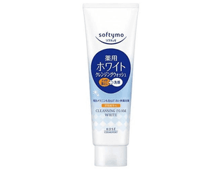 KOSE Softymo Medicated Cleansing Foam White Осветляющая пенка для умывания с ферментированным соевым молоком и витамином C 150 г. — фото 1