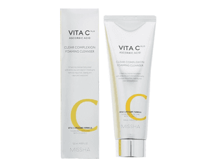 Очищающая пенка для лица с витамином С MISSHA VITA C PLUS CLEAR COMPLEXION FOAMING CLEANSER (120 мл) — фото 1