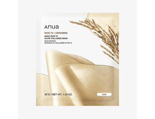 Гидрогелевая маска для сияния кожи ANUA Rice 70 Glow Collagen Mask — фото 1