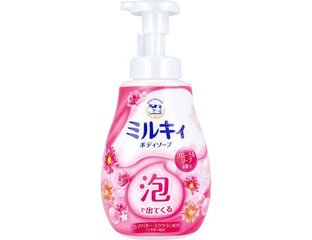Пенящееся молочное мыло для тела с цветочным ароматом Cow Brand Milky Body Soap (600 мл) — фото 1