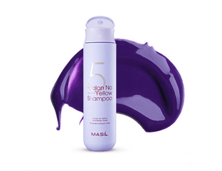MASIL Шампунь тонирующий для осветленных волос MASIL 5 Salon No Yellow Shampoo 300мл — фото 1