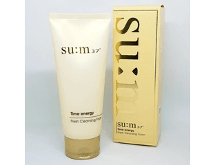 SU:M37 Time Energy Fresh Cleansing Foam — Люксовая освежающая пенка для умывания — фото 1