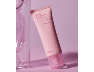 Выравнивающий солнцезащитный крем для сияния кожи Celimax Heart Pink Tone Up Sun Cream SPF50+ PA++++ 40мл — фото 1
