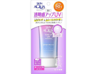 Увлажняющий санскрин с функцией коррекции тона Skin Aqua Tone Up UV Essence, Rohto SPF 50+/ PA++++ (80мл) — фото 1