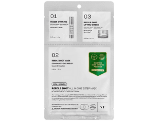 Трёхступенчатый лифтинг-набор с микроиглами VT Cosmetics Reedle Shot All In One 3Step Mask 25 г + 1,5 г + 1,5 г — фото 1