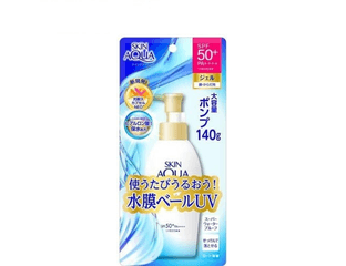 Супер увлажняющий водостойкий солнцезащитный гель с дозатором SKIN AQUA SPF50+ PA++++ (140 гр) — фото 1