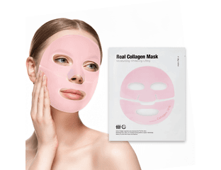 Meditime Маска для лица гидрогелевая с лифтинг эффектом с Коллагеном Real Collagen Mask — фото 1