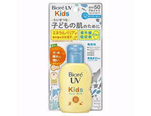 Детский солнцезащитный крем с защитой SPF50 / PA +++, Biore UV Kids Pure Milk, 70 мл. — фото 1