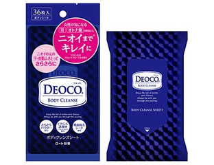 Очищающие влажные салфетки для тела ROHTO DEOCO BODY CLEANSE — фото 1