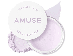 Матирующая пудра прозрачная AMUSE Ceramic Skin Sebum Powder 02 Violet Объем: 5 г — фото 1