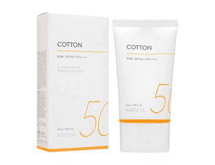 MISSHA Хлопковый солнцезащитный крем SPF 50+ 50 мл — фото 1