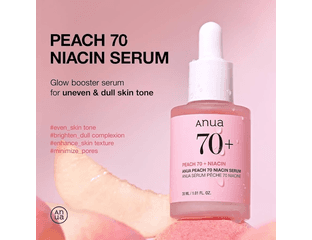 Сыворотка с персиком для гладкой и сияющей кожи Anua Peach 70% Niacin Serum (30 мл) — фото 1