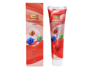 Охлаждающий крем для тела глюкозамин омега 3 и ментол Multi Glucoaid Omega 3 Menthol Body Relax 165мл — фото 1
