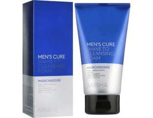 Пенка для умывания и бритья для мужчин Missha Men's Cure Shave To Cleansing Foam (150 мл) — фото 1