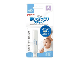 КАРАНДАШ ОТ ЗАЛОЖЕННОСТИ НОСА ДЛЯ ОБЛЕГЧЕНИЯ ДЫХАНИЯ У ДЕТЕЙ С МАСЛОМ ЭВКАЛИПТА И ПЕРЕЧНОЙ МЯТЫ С 6 МЕСЯЦЕВ PIGEON 20 Г — фото 1