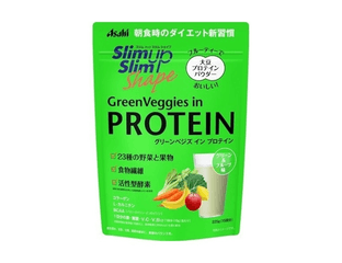Протеиновый коктейль с овощами и фруктами Asahi Slim up Slim Green Veggies in Protein (300 г) — фото 1