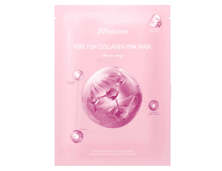 Укрепляющая маска с коллагеном для сияния кожи JMsolution Pure Fish Collagen Pink Mask — фото 1
