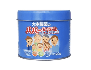 Oki Pharmaceutical Papa Jelly Кальций, витамин D и лактобактерии со вкусом йогурта для взрослых и детей с 1 года (120 шт). — фото 1