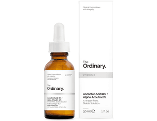 Осветляющая сыворотка с витамином С и арбутином The Ordinary Ascorbic Acid 8% + Alpha Arbutin 2% 30 — фото 1