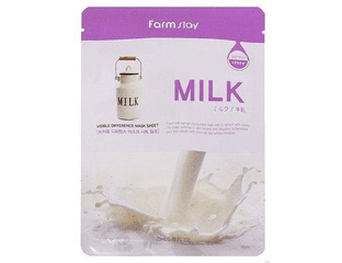 Тканевая маска с молочными протеинами [FarmStay] Visible Difference Mask Sheet Milk — фото 1