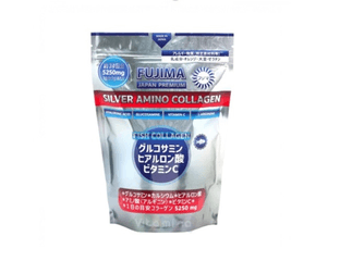 Гидролизованный морской коллаген FUJIMA Amino Collagen с гиалуроновой кислотой и аргинином + коэнзим Q10 + глюкозамин, для лица, волос, суставов, связок, (порошок на 30 дней), Япония — фото 1