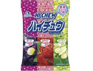Конфеты жевательные ассорти (банан, виноград, клубника, яблоко), Morinaga Hi-Chew, 94гр.,