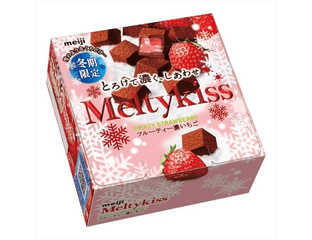 Шоколадные конфеты с натуральной клубникой Melty Kiss - Premium Chocolate Meigi 60 гр, Япония — фото 1