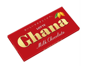 Lotte GHANA Milk Chocolate Молочный шоколад, плитка, 50 гр. — фото 1