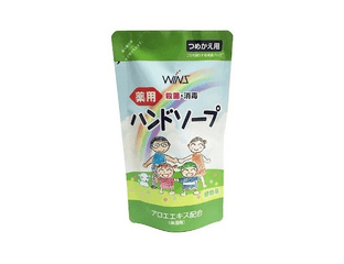 Nihon "Wins Hand soup" Семейное жидкое мыло для рук с экстрактом алоэ, с антибактериальным эффектом, 200 мл. — фото 1