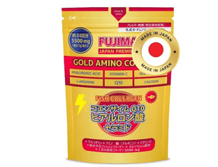 Порошковый коллаген с коэнзимом Q10 и гиалуроновой кислотой FUJIMA Gold Amino Collagen (30 порций) — фото 1