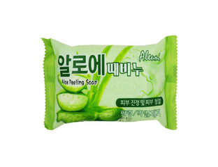 Туалетное пилинг-мыло с алоэ Aleumi Aloe Peeling Soap (150 гр) — фото 1