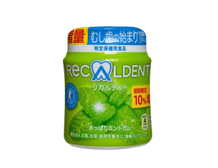 Жевательная резинка Recaldent Refreshing Mint Gum Bottle (154 г) — фото 1
